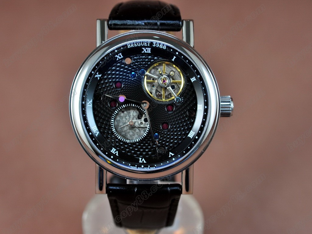 ID.12402|BT0031|寶璣【男性用】Tourbillon Skeleton Black Dial Asia Manual 手上鏈搭載