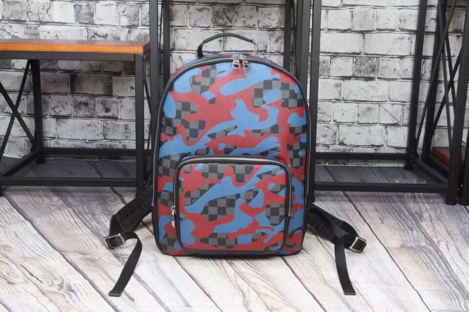 Louis Vuitton Andy Backpack Limited Edition Camouflage Damier Cobalt