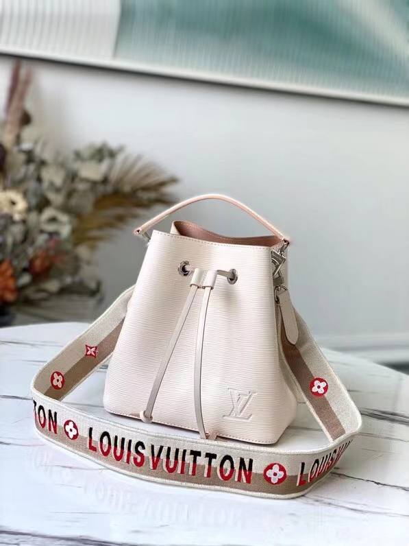 Louis Vuitton Replica M55978 LV Replica Pochette Grenelle handbag White Epi  Leather - AAAReplica